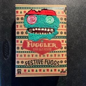NWT Fuggler Festive Fuggs Elf - Plush Red Green Funny Ugly Monster Holiday